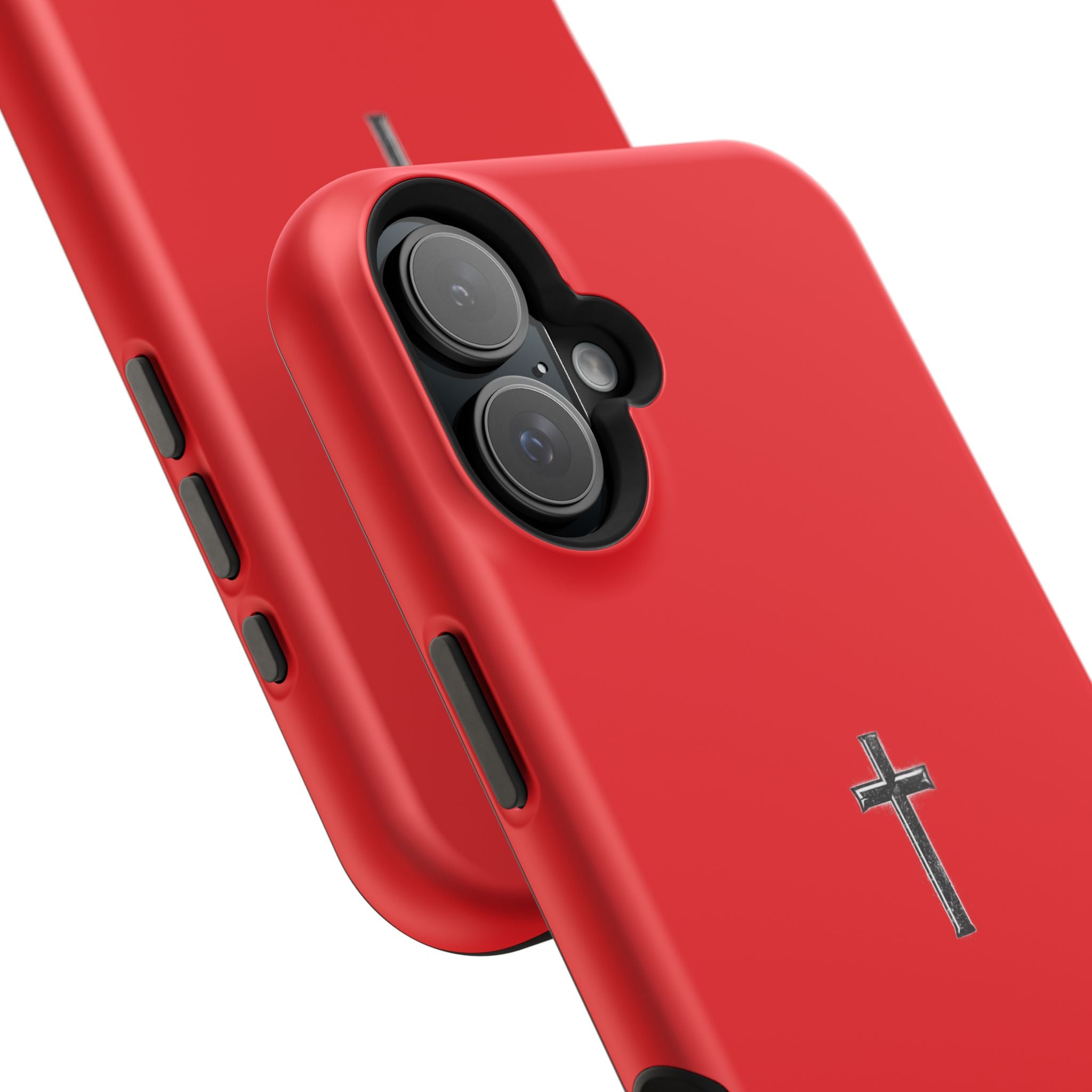 3:16 Cross Magnetic Impact-Resistant Phone Case Red