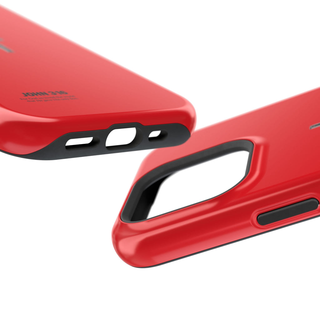 3:16 Cross Magnetic Impact-Resistant Phone Case Red