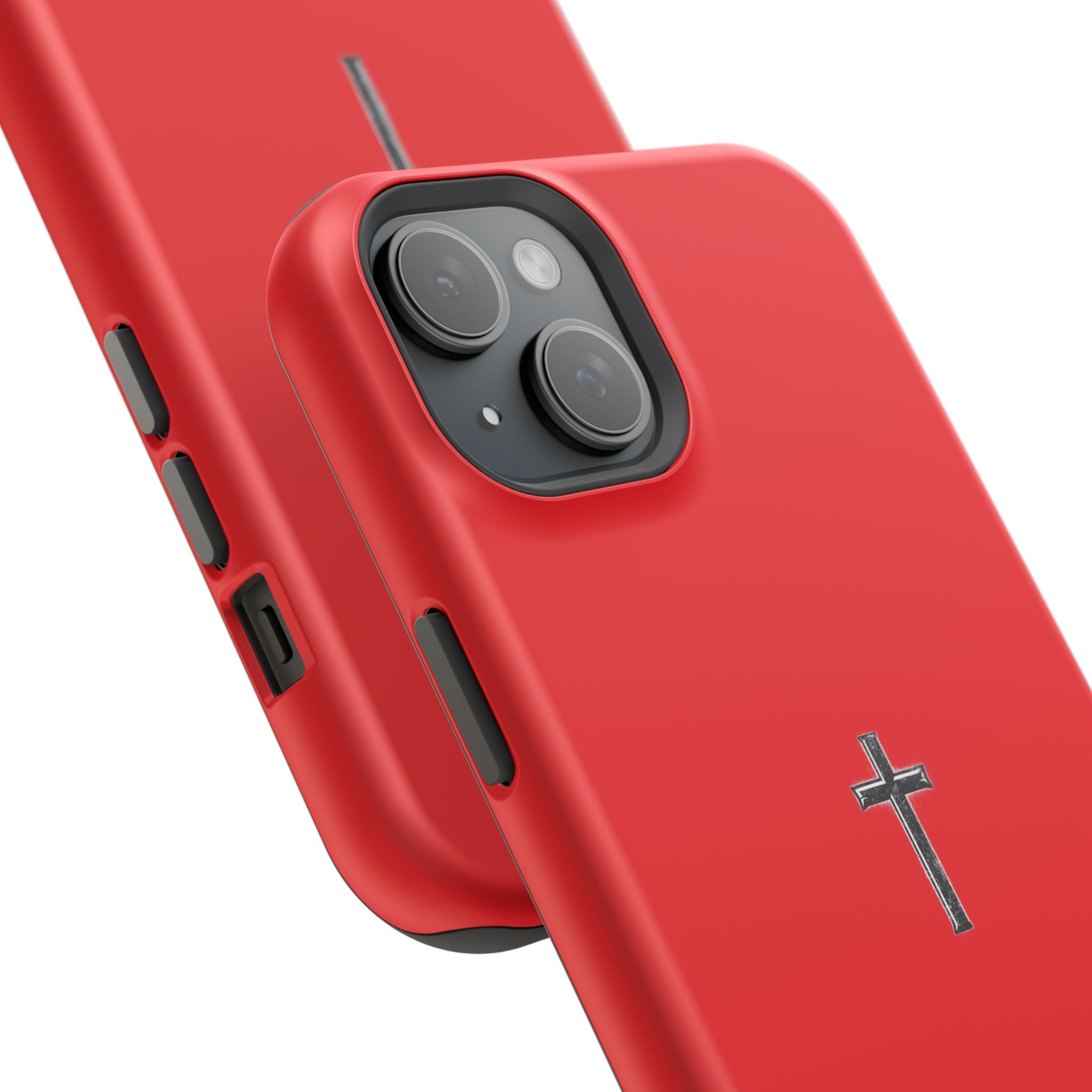 3:16 Cross Magnetic Impact-Resistant Phone Case Red