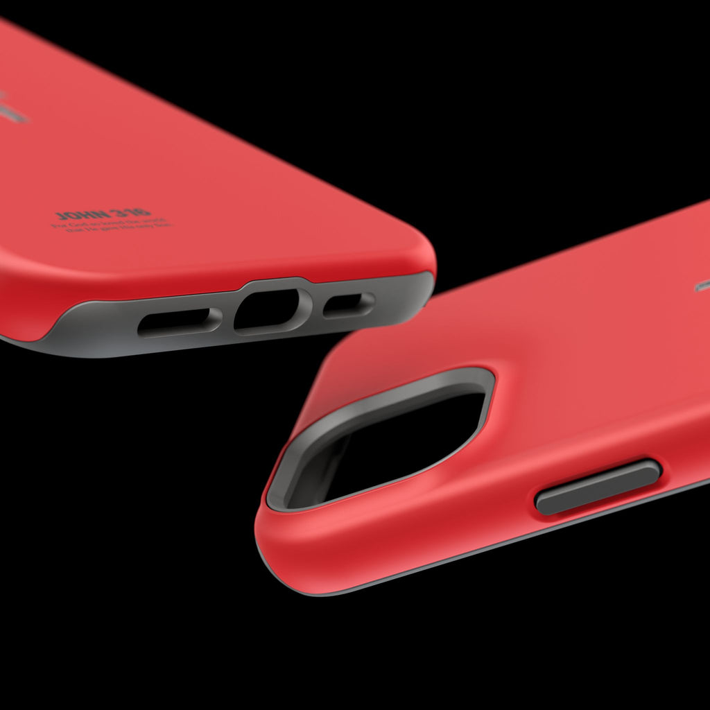 3:16 Cross Magnetic Impact-Resistant Phone Case Red