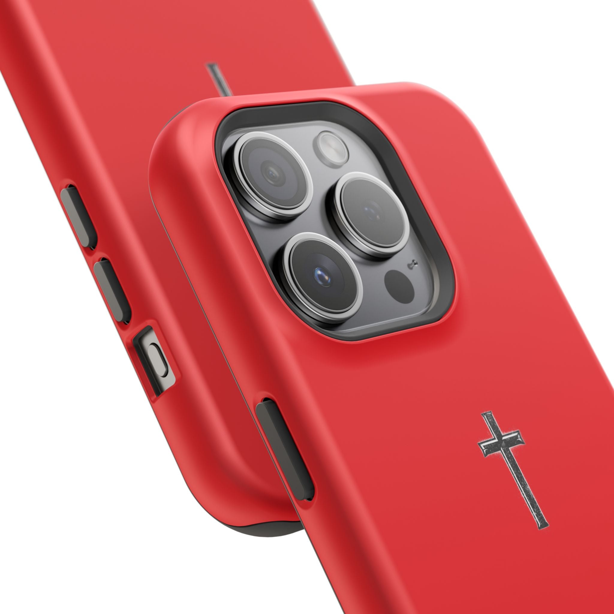3:16 Cross Magnetic Impact-Resistant Phone Case Red