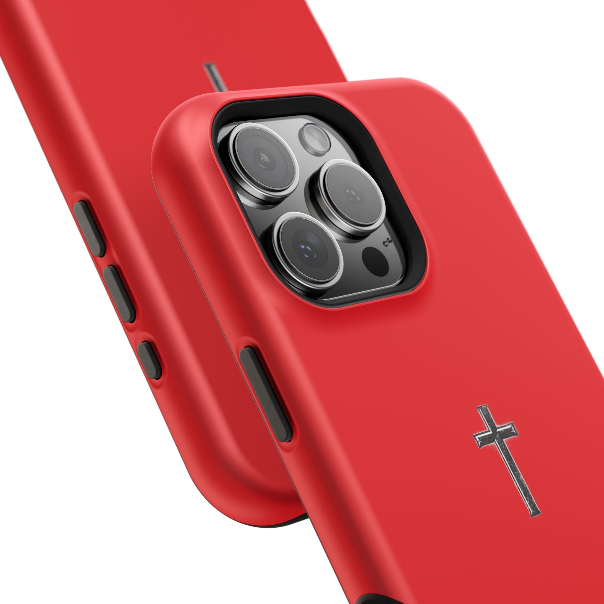 3:16 Cross Magnetic Impact-Resistant Phone Case Red