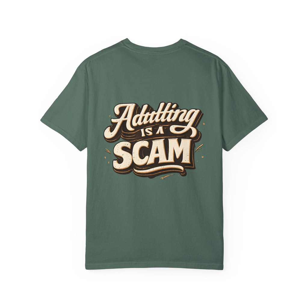 Adulting is a Scam T‑Shirt- Graphic Tee