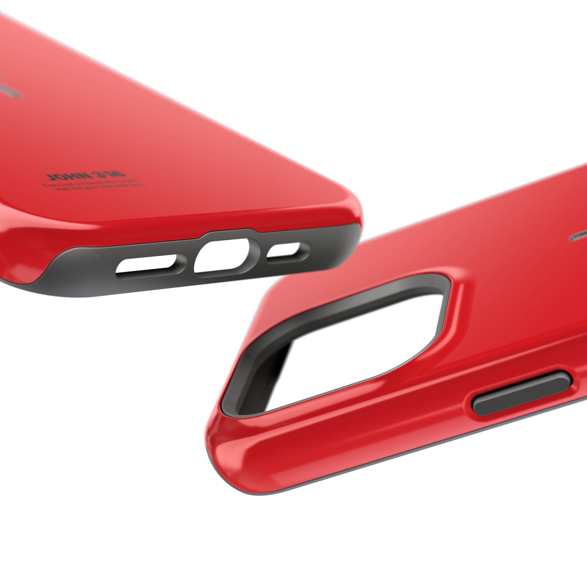 3:16 Cross Magnetic Impact-Resistant Phone Case Red