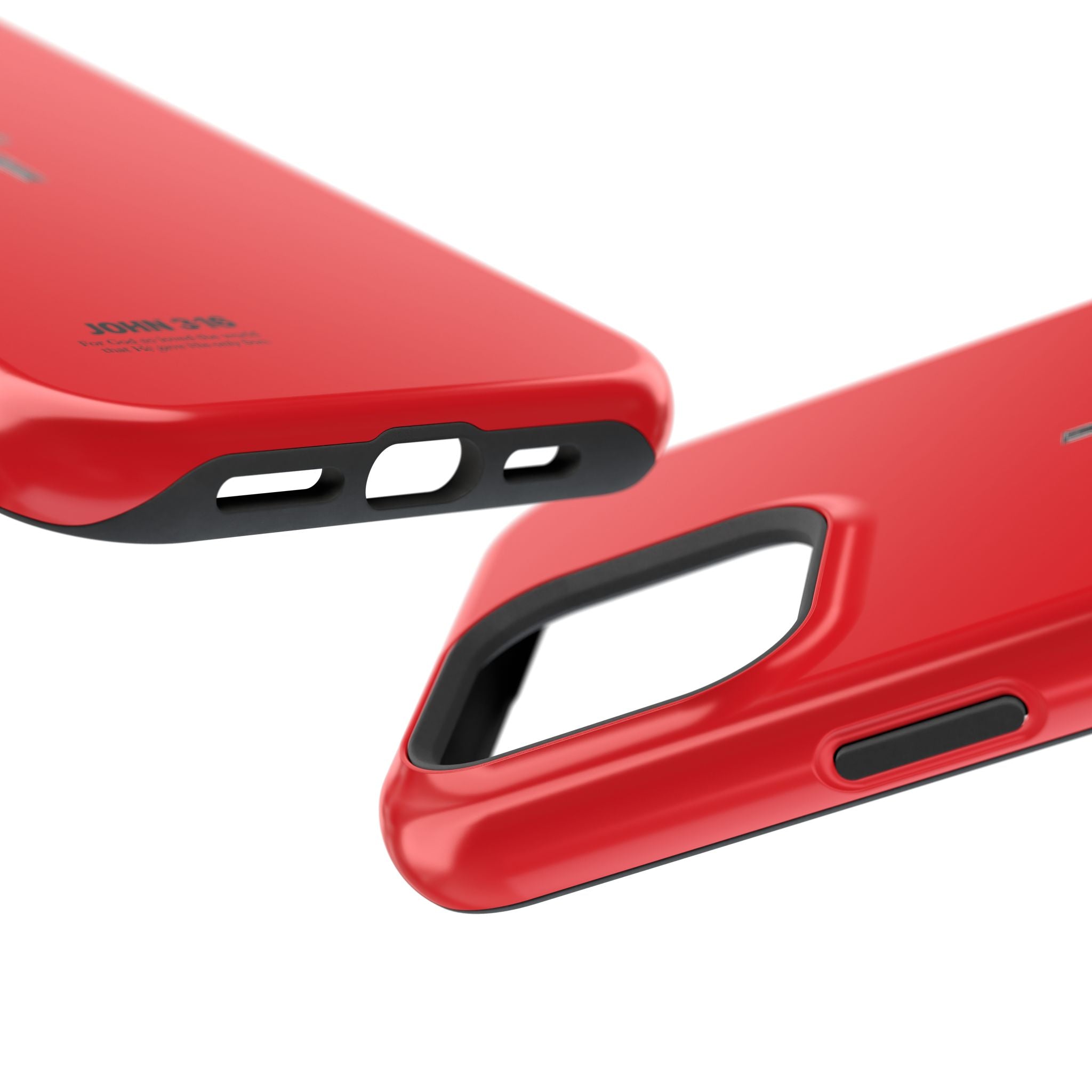 3:16 Cross Magnetic Impact-Resistant Phone Case Red