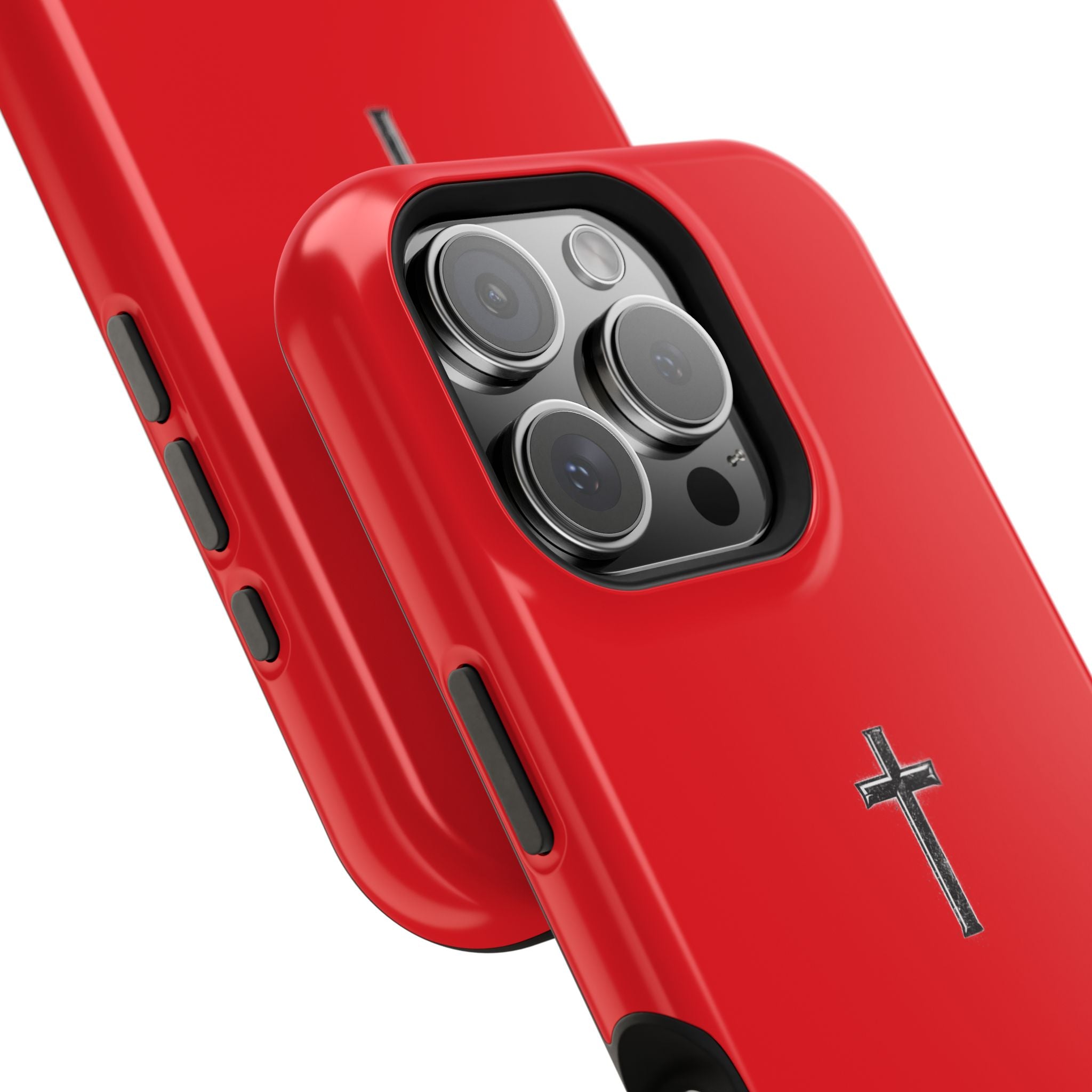 3:16 Cross Magnetic Impact-Resistant Phone Case Red