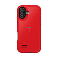 3:16 Cross Magnetic Impact-Resistant Phone Case Red
