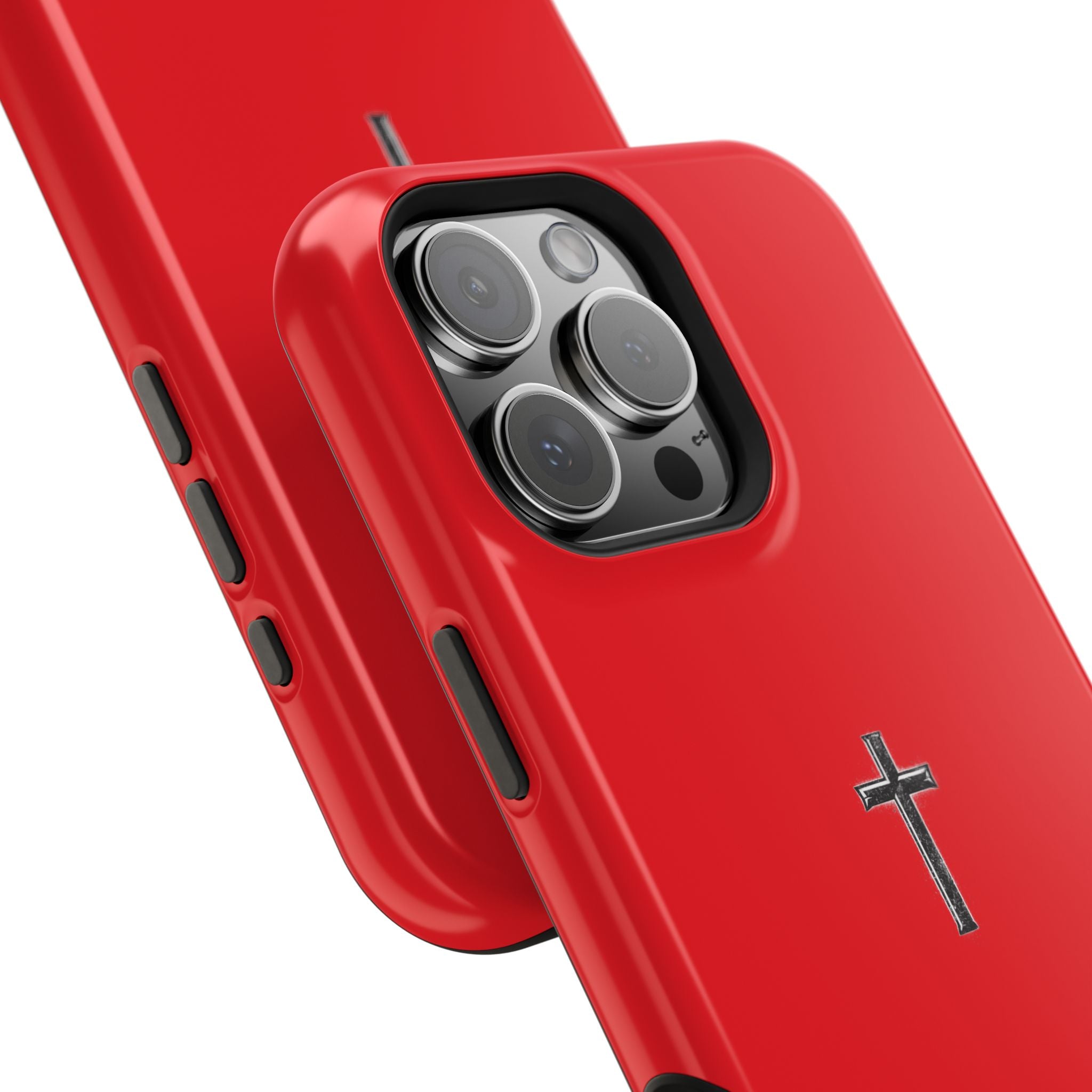 3:16 Cross Magnetic Impact-Resistant Phone Case Red