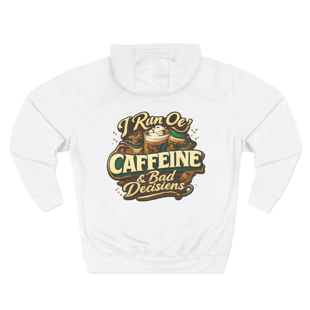 Caffeine & Bad Decisions Hoodie — Funny Coffee Lover Pullover