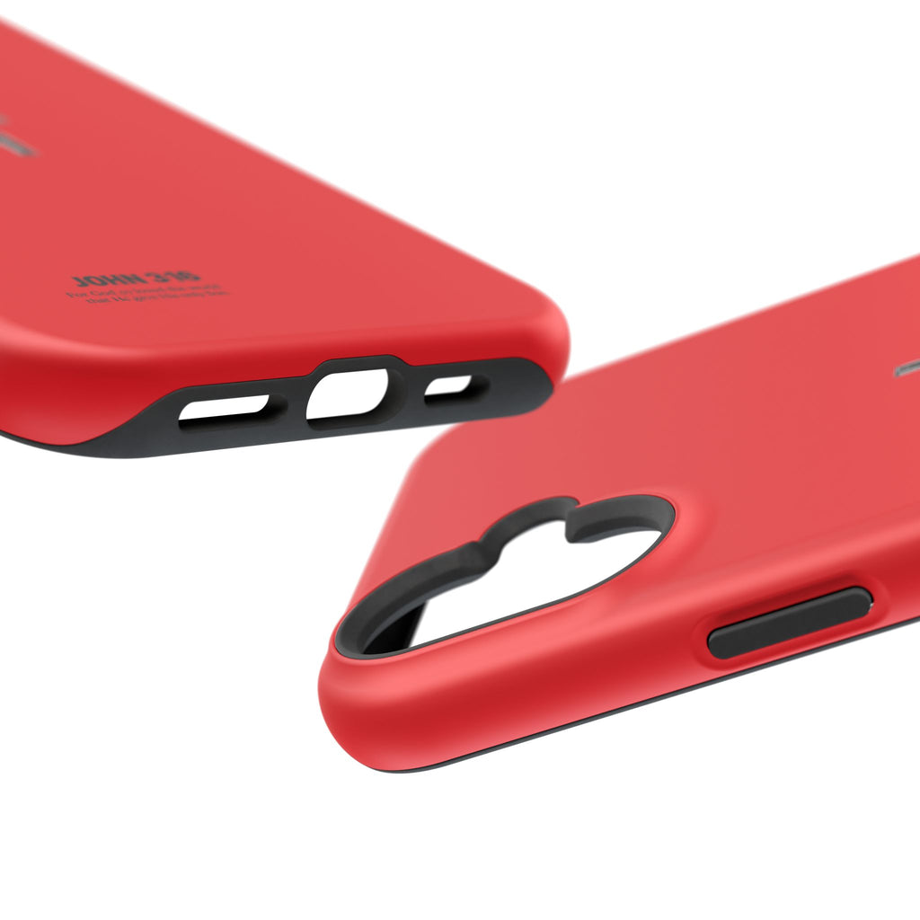 3:16 Cross Magnetic Impact-Resistant Phone Case Red