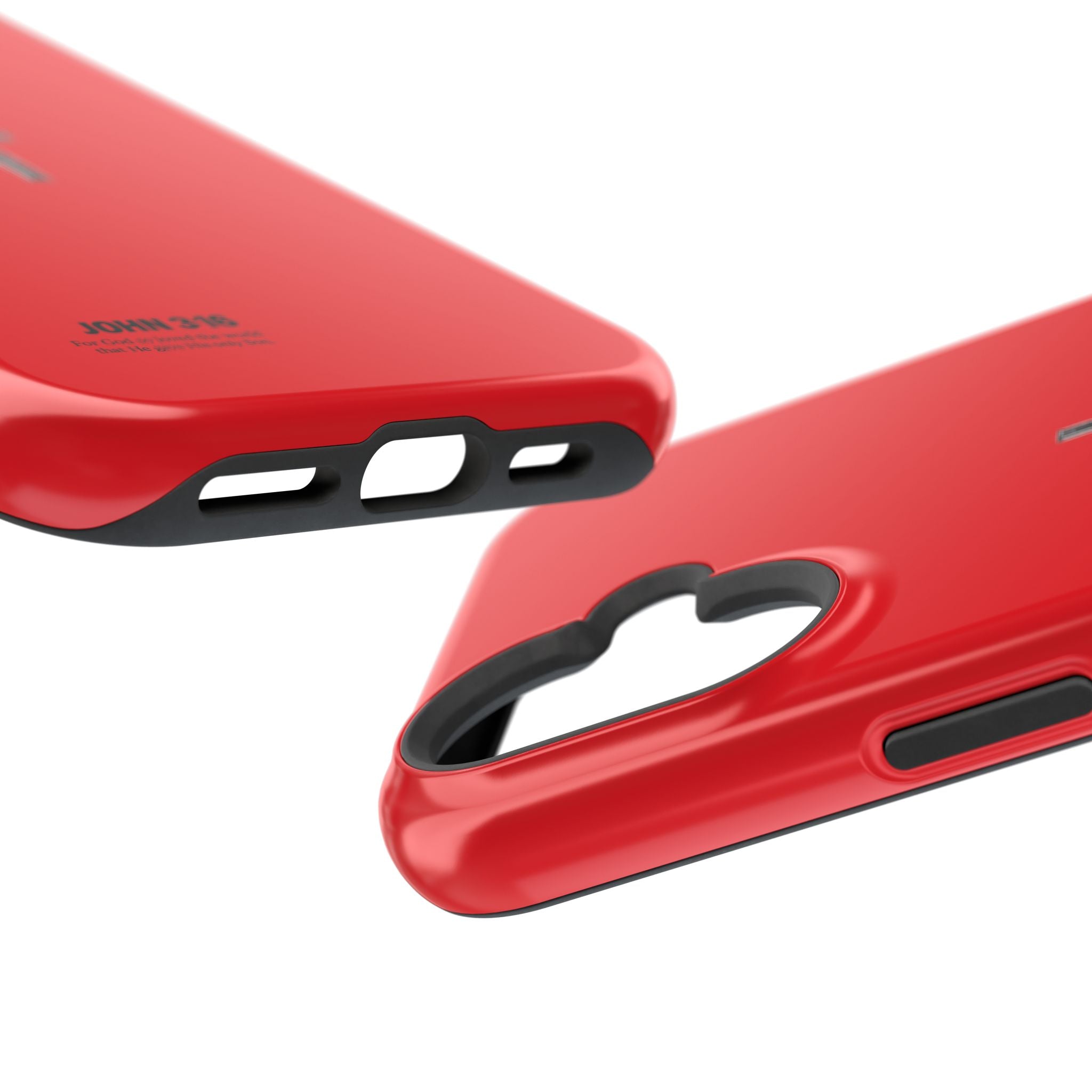 3:16 Cross Magnetic Impact-Resistant Phone Case Red